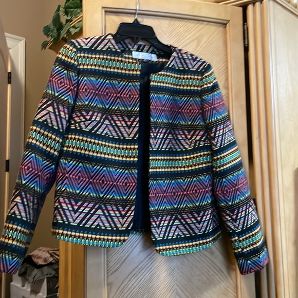 Tahari ASL multicolor blazer size 4p - Picture 4 of 8
